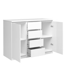 Load image into Gallery viewer, Naia Sideboard - 4 Drawers 2 Doors in White High Gloss