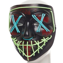 Load image into Gallery viewer, Glow In The Dark Green And Blue Mask
