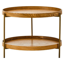 Load image into Gallery viewer, Two Tier Wooden Veneer Side Table
