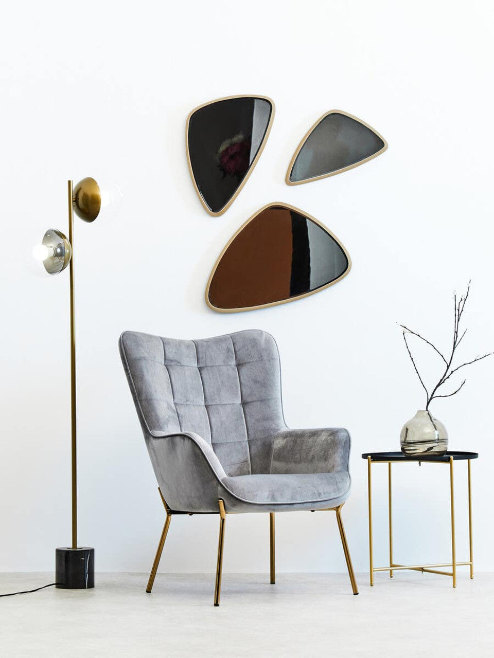 Trosa Black Top Side Table