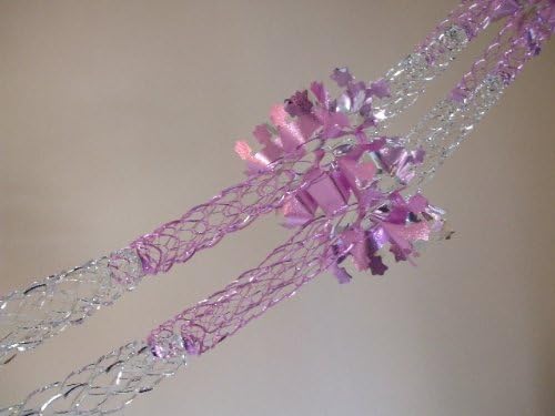 Pink & Silver Foil 9ft Garland