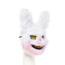Load image into Gallery viewer, Halloween Snowball Evil Bunny Mask
