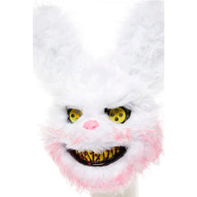 Load image into Gallery viewer, Halloween Snowball Evil Bunny Mask
