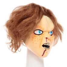 Load image into Gallery viewer, Chucky Mask Full Overhead Latex Mask &amp; Hair Halloween
