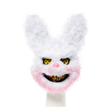 Load image into Gallery viewer, Halloween Snowball Evil Bunny Mask
