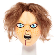 Load image into Gallery viewer, Chucky Mask Full Overhead Latex Mask &amp; Hair Halloween
