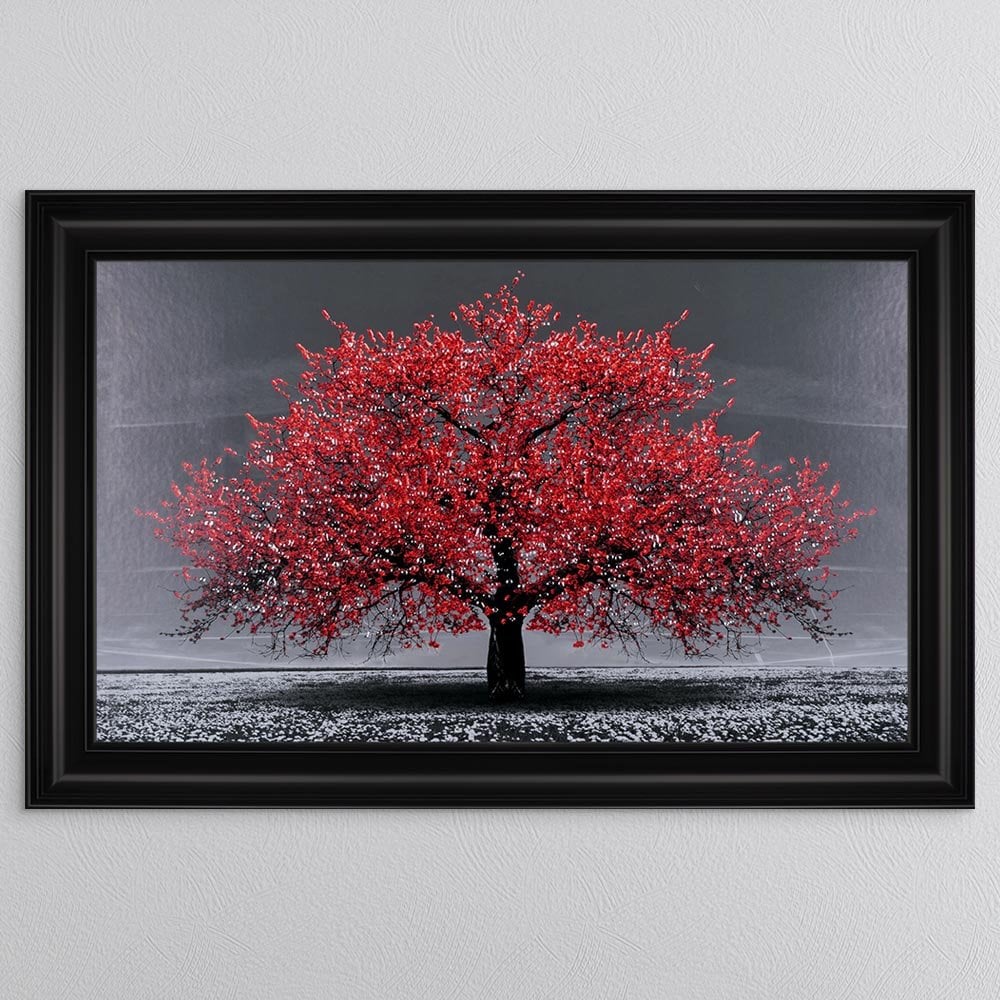 Red Cherry Tree Framed Wall Art