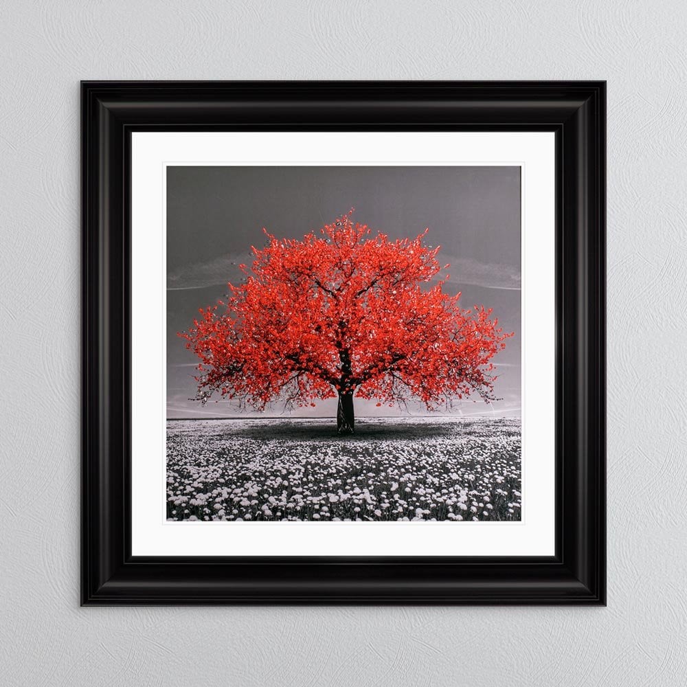 Red Cherry Tree Framed Wall Art