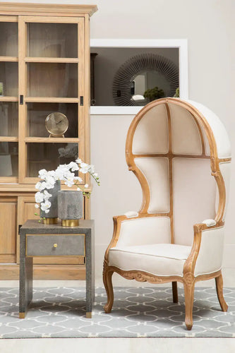 Cabra Cream Dome Porters Chair