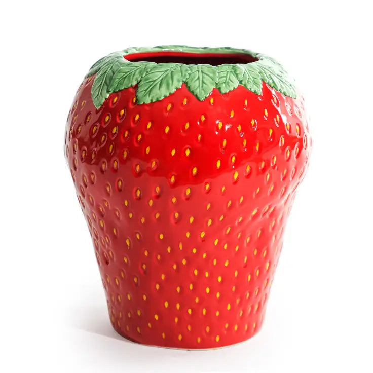 Ceramic Large Strawberry Vase