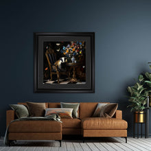 Load image into Gallery viewer, Curiosity Badger at the Stately Home Framed Wall Art
