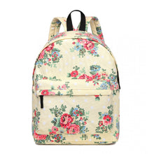 Load image into Gallery viewer, Large Backpack Flower Polka Dot - Beige
