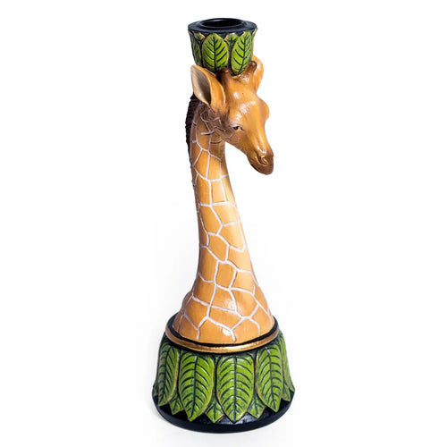 Glazed Giraffe Candlestick