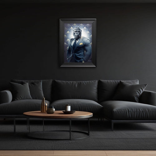 Gorilla Fashion By Sylvain Binet Framed Wall Art