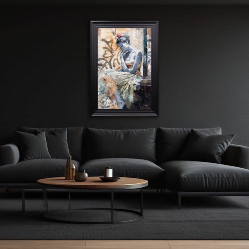  La Femme et L’Oiseau Framed Wall Art 