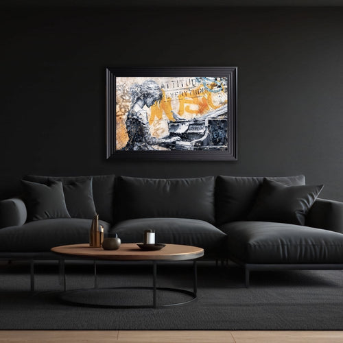 La Fille au Piano Framed Wall Art
