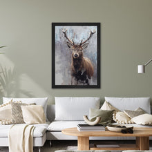 Load image into Gallery viewer, Luxury Velvet Art Print - Impressionist Stag Framed Wall Art
