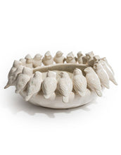 Load image into Gallery viewer, Oatmeal Ceramic Flock of Birds Bowl
