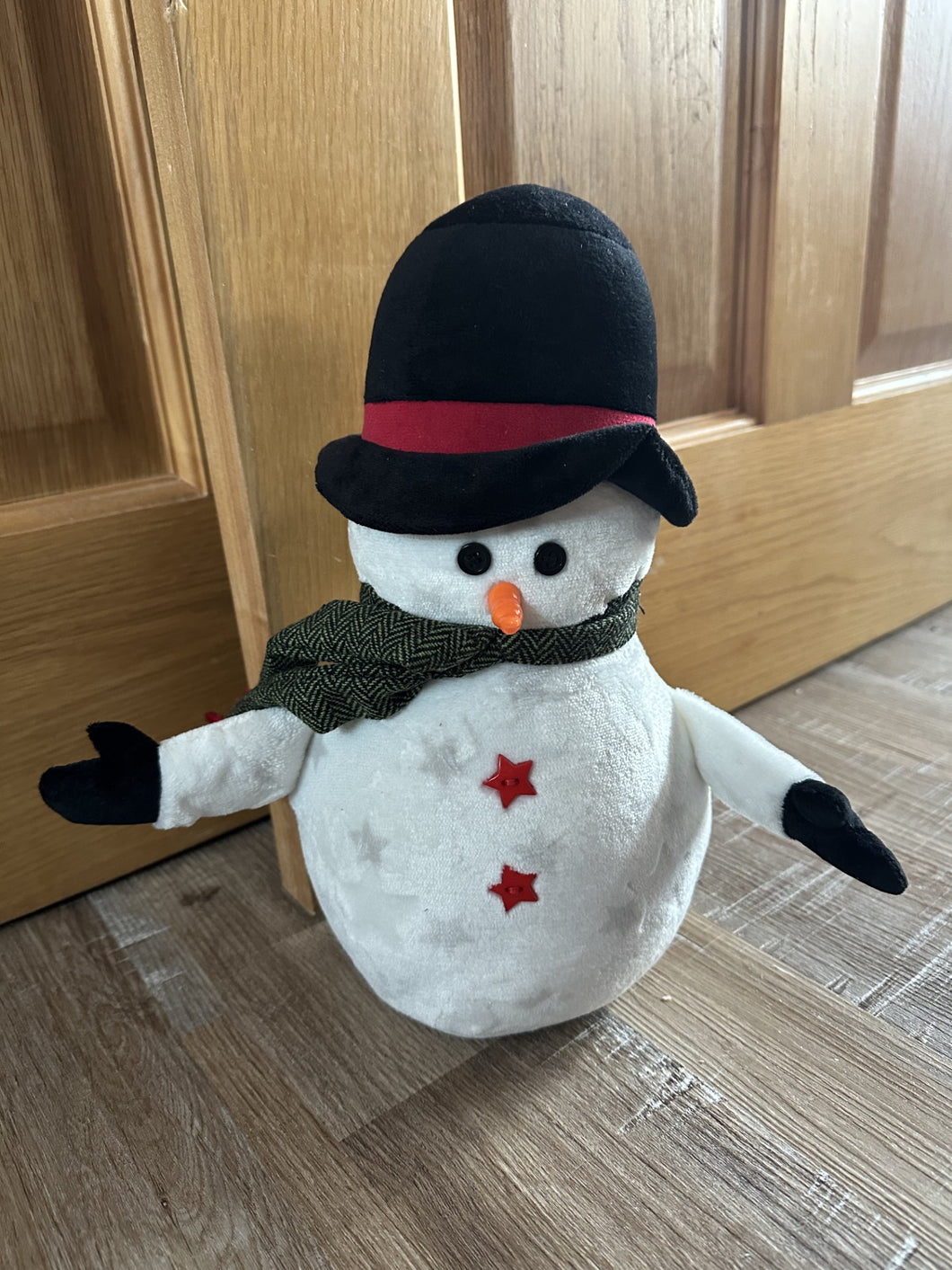 Plush Novelty Snowman Door Stop