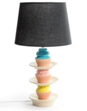 Load image into Gallery viewer, Stack Of Cupcakes Table Lamp With Black Shade
