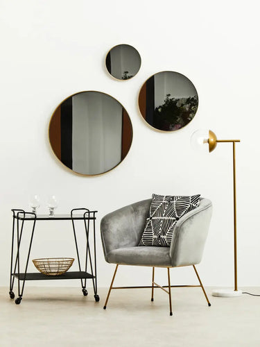 Stockholm Grey Chair With Metal Frame