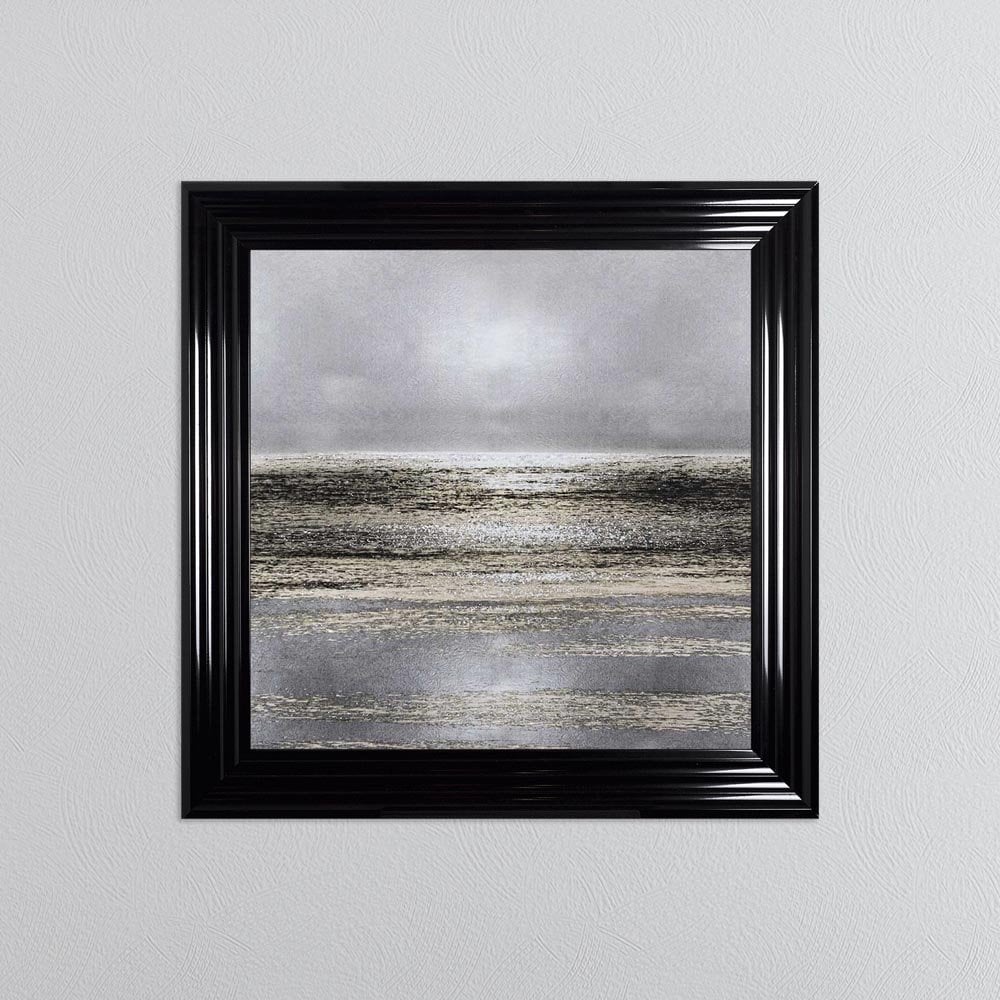 Silver Seascape Framed Wall Art 75*75cm