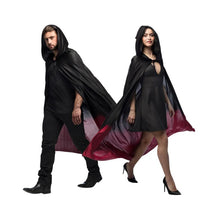 Load image into Gallery viewer, Halloween Black &amp; Red Cape - 170cm
