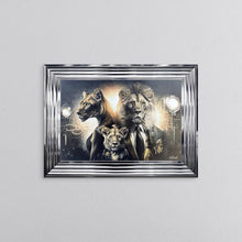 Load image into Gallery viewer, Gangster Lion Family Framed Wall Art 55*75cm
