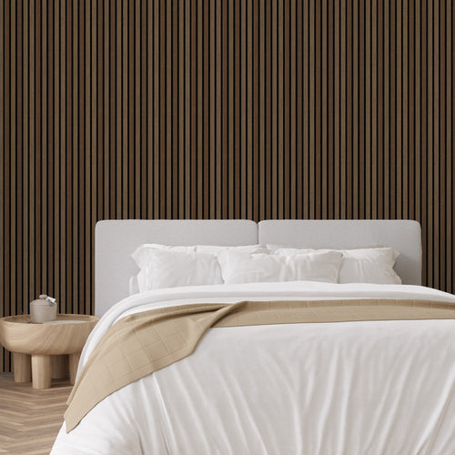 Walnut Decorative Acoustic Slat Wall Panel - 2400mm * 600mm