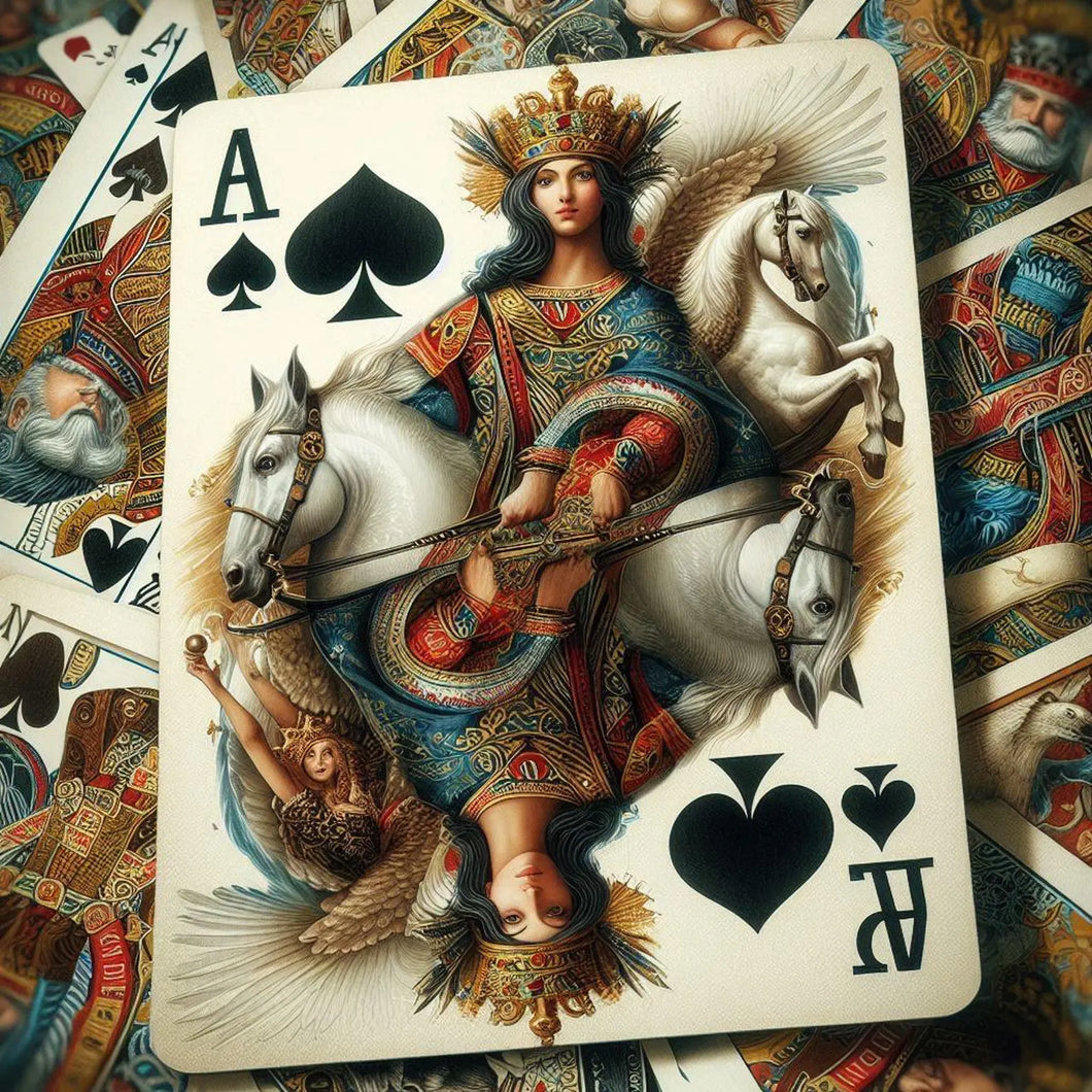 Ace Of Spades Playing Card Artwork Print