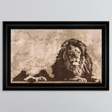 Load image into Gallery viewer, Lounging Lion Framed Wall Art 114*74cm
