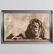 Load image into Gallery viewer, Lounging Lion Framed Wall Art 114*74cm
