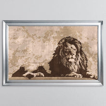 Load image into Gallery viewer, Lounging Lion Framed Wall Art 114*74cm
