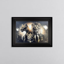 Load image into Gallery viewer, Gangster Lion Family Framed Wall Art 55*75cm
