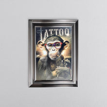 Load image into Gallery viewer, Tattoo Artist Monkey Framed Wall Art 55*75cm
