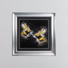 Load image into Gallery viewer, Flying Bumble Bees Framed Wall Art 75*75cm
