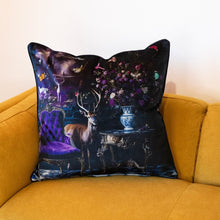 Load image into Gallery viewer, Luxury Velvet Art Print - Stately Home Curiosity Stag Framed Wall Art
