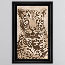 Load image into Gallery viewer, Textured Beige Leopard Framed Wall Art
