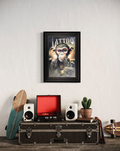 Load image into Gallery viewer, Tattoo Artist Monkey Framed Wall Art 55*75cm
