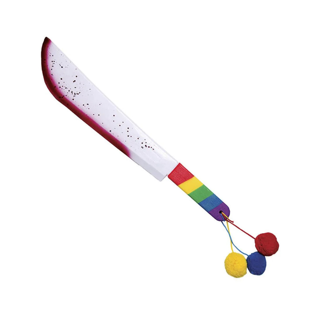 Evil Clown Plastic Machete - 54cm