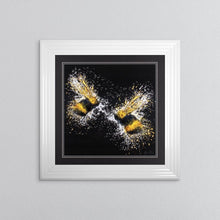 Load image into Gallery viewer, Flying Bumble Bees Framed Wall Art 75*75cm
