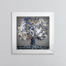 Load image into Gallery viewer, Blue Mystic Tree Framed Wall Art 75*75cm
