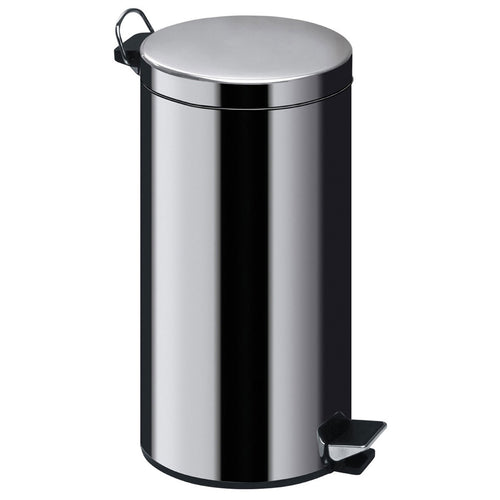 Mirrored Polished 30Ltr Pedal Bin