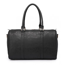 Load image into Gallery viewer, LEATHER LOOK MATERNITY CHANGING SHOULDER BAG BLACK
