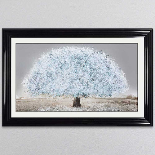 Blue Blossom Tree Framed Wall Art