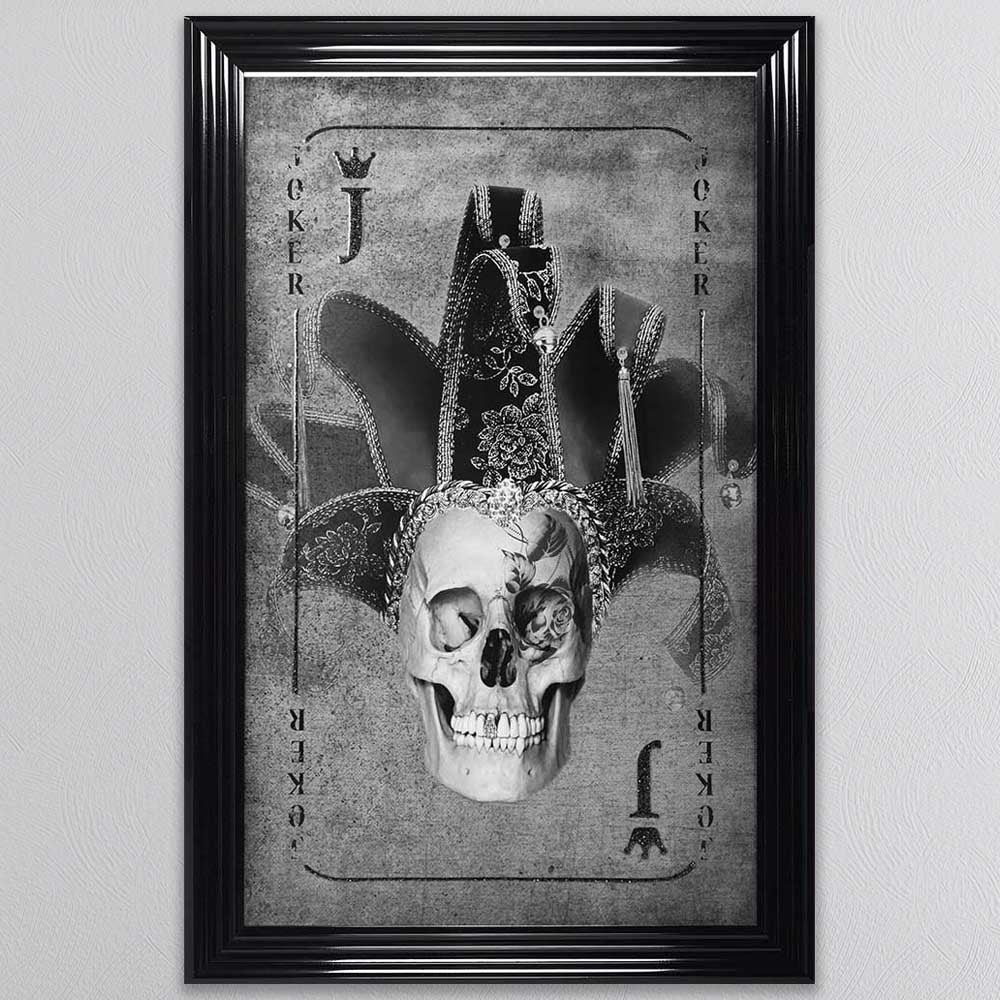 Joker Playing Card Framed Wall Art