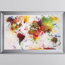 Load image into Gallery viewer, Multicoloured Paint Splatter Framed Wall Art 114*74cm
