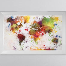 Load image into Gallery viewer, Multicoloured Paint Splatter Framed Wall Art 114*74cm
