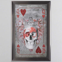 Load image into Gallery viewer, Queen Of Hearts Playing Card Framed Wall Art
