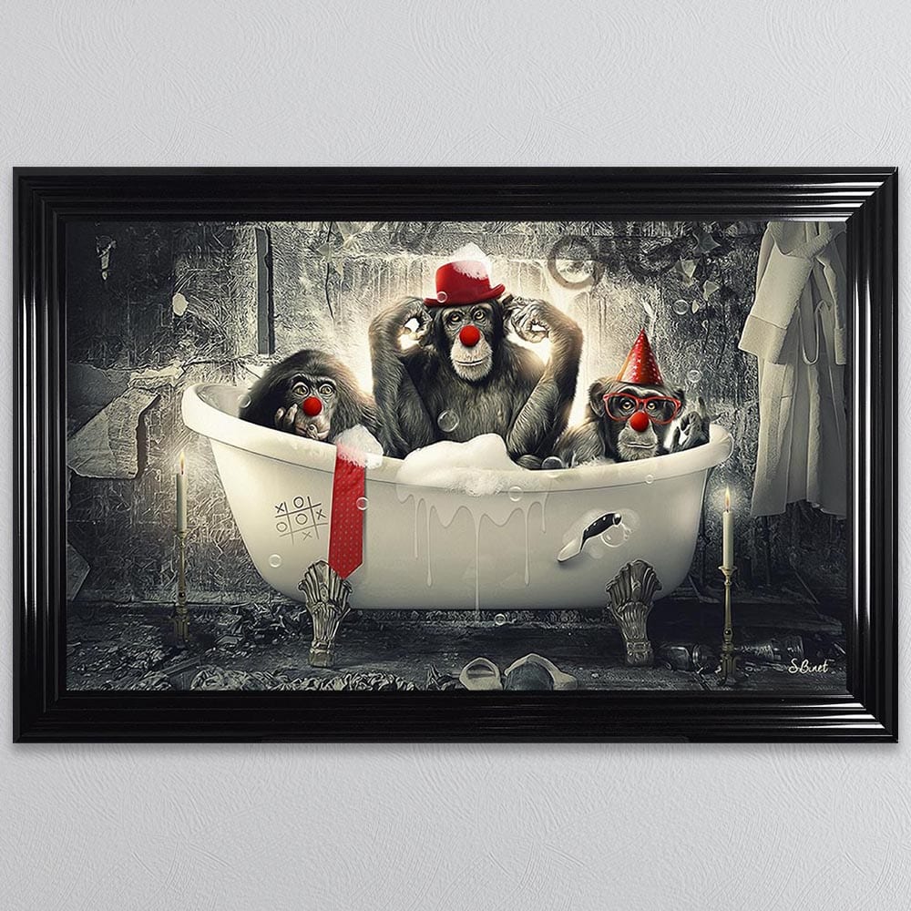 Monkey Wash Framed Wall Art 114*74cm